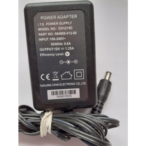ZASILACZ CH1215C 12V 1,25A DEKODERY SATELITARNE SPRZĘT RTY AGD MOCNY