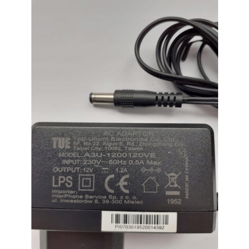 ZASILACZ A3U-1200120VE 12V 1,2A DEKODERY SATELITARNE SPRZĘT RTY POLSAT BOX