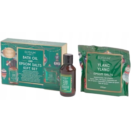 Zestaw upominkowy Spa olejek 100ml oraz sól do kąpieli 200g Elysium Green