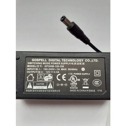 ZASILACZ VU+ GP305B-120-350 DEKODERY SATELITARNE SPRZĘT RTV AGD 12V 3,5A