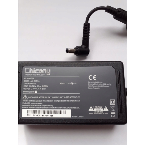 ZASILACZ CHICONY A12-050N1A 50W DEKODERY SATELITARNE SPRZĘT RTV 12V 4,16A