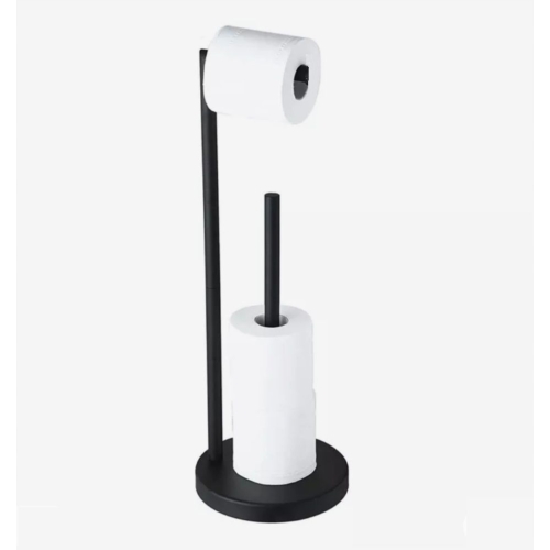 Stojak na papier toaletowy z uchwytem powlekany proszkowo 51cm BIAŁY 373