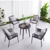 STOLIK KAWOWY OKRĄGŁY METALOWY SKŁADANY LOFT 40 x 49cm Kolor jasny zielony
