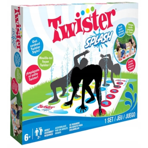 GRA OGRODOWA TWISTER SPLASH MATA WODNA ZRASZAJĄCA DUŻA 170cm x 120cm HASBRO