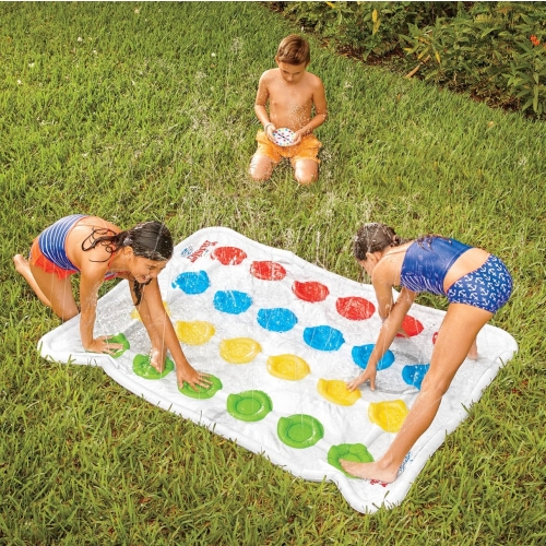 GRA OGRODOWA TWISTER SPLASH MATA WODNA ZRASZAJĄCA DUŻA 170cm x 120cm HASBRO