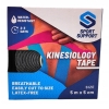 Taśma kinezjologiczna w kolorze czarnym Tape 5 cm x 5 cm wodoodporna MOCNA