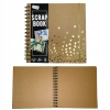 ALBUM DO SCRAPPINGU SCRAPBOOKING ozdobny czarny 20 x 20 cm 50 kart 200 GSM