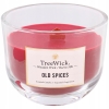 Świeca z drewnianym knotem i podstawą Vanilla TreeWick 50h PALENIA 370 gram