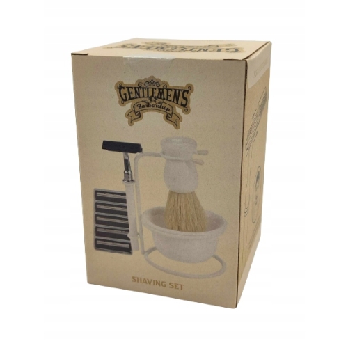 Zestaw do golenia Pędzel Maszynka Ostrza Stojak Gentlemen's Barber KARSTEN