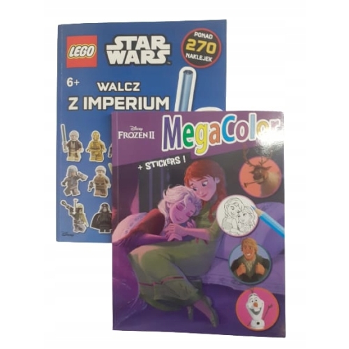 KOLOROWANKA + 295 NAKLEJEK Marvel SPIDER-MAN MegaColor + druga LEGO Gratis