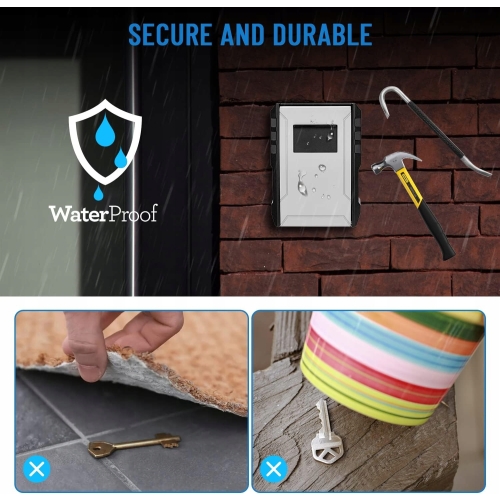 SEJF na Klucze zewnętrzny Kasetka na Szyfr Kod VIP FULL Metal WZMOCNIONY 17