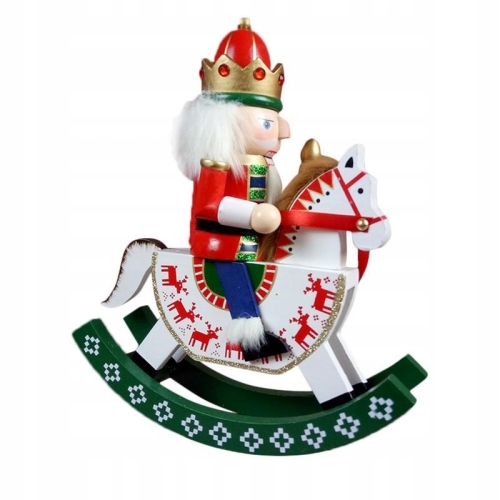 DZIADEK DO ORZECHÓW Z DREWNA KRÓL ZAWIESZKA ŚWIĄTECZNA NA CHOINKĘ XL 48cm