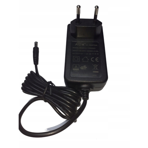 ZASILACZ MODEL AK24WG-1200200V 12V 2A DEKODERY SPRZĘT RTV AGD NOWY JAKOŚĆ