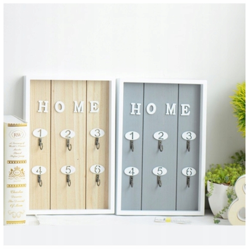 SZAFKA NA KLUCZE OTWARTA 6 HACZYKÓW NATURAL HOME IDEALNA DO TWOJEGO DOMU