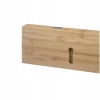 Wieszak ścienny COAT RACK NATURALNE DREWNO BAMBUSOWE 4 HACZYKI ALUMINIOWE J