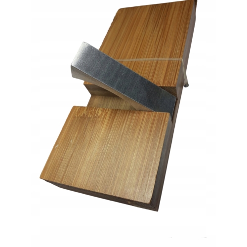 Wieszak ścienny COAT RACK NATURALNE DREWNO BAMBUSOWE 4 HACZYKI ALUMINIOWE J