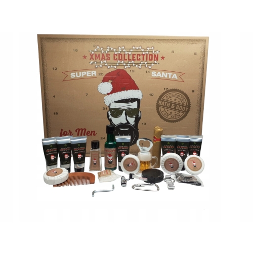 Kalendarz Adwentowy dla Mężczyzn Super Santa XMAS COLLECTION VIP Kosmetyki