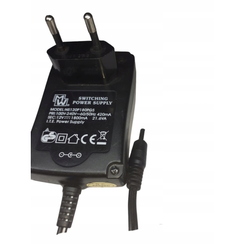 ŁADOWARKA ZASILACZ MODEL NS120P180PGS 12V 1800mA UNIWERSALNA ORYGINALNA