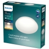 Plafon okrągły LED 10W lampa sufitowa Philips 25 x 6,8 cm CL200 biała MOIRE
