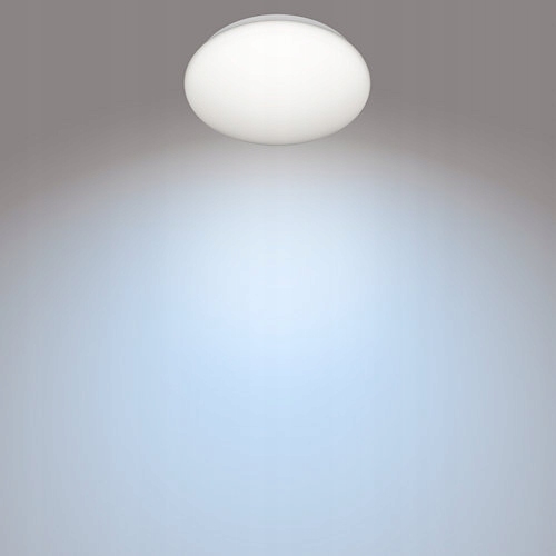 Plafon okrągły LED 10W lampa sufitowa Philips 25 x 6,8 cm CL200 biała MOIRE