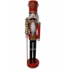 DZIADEK DO ORZECHÓW PIĘKNA FIGURKA ŚWIĄTECZNA DREWNIANA ŻOŁNIERZ 50 CM