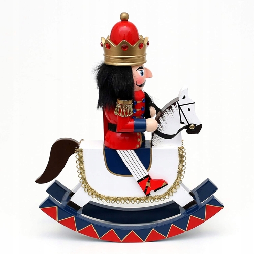 DZIADEK DO ORZECHÓW PIĘKNA FIGURKA ŚWIĄTECZNA DREWNIANA ŻOŁNIERZ 50 CM