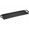 METALOWA TACA DEKORACYJNA W KOLORZE CZARNYM DUŻA 16,5 cm x 54 cm x 3 cm 541