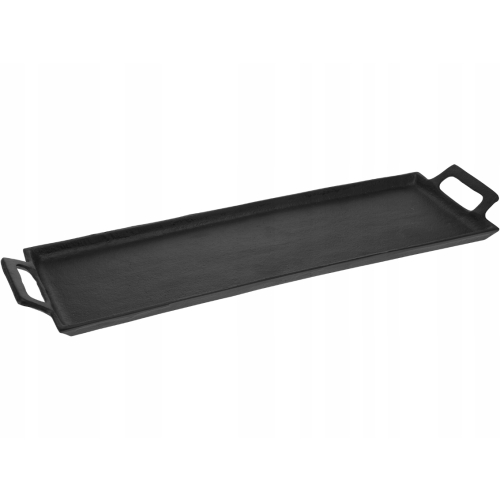 METALOWA TACA DEKORACYJNA W KOLORZE CZARNYM DUŻA 16,5 cm x 54 cm x 3 cm 541