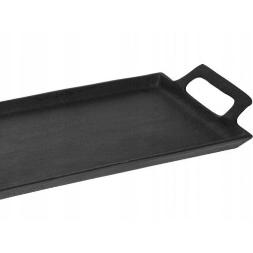 METALOWA TACA DEKORACYJNA W KOLORZE CZARNYM DUŻA 16,5 cm x 54 cm x 3 cm 541