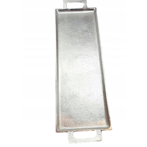 METALOWA TACA DEKORACYJNA W KOLORZE SREBRNYM DUŻA 16,5 cm x 54 cm x 3 cm 58