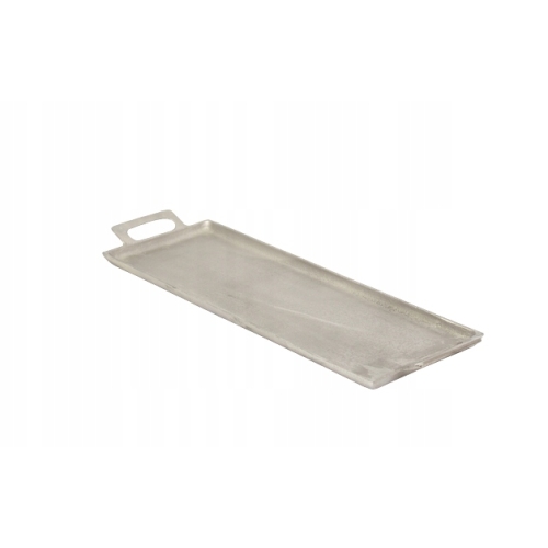 METALOWA TACA DEKORACYJNA W KOLORZE SREBRNYM DUŻA 16,5 cm x 54 cm x 3 cm 58