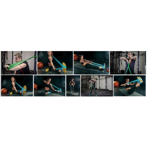 Guma do ćwiczeń taśma oporowa elastyczna Kaytan Sports fitness 7 kg ZIELONA