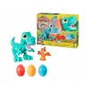 Play-Doh Ciastolina Przeżuwający Dinozaur z trzema jajeczkami ciastoliny