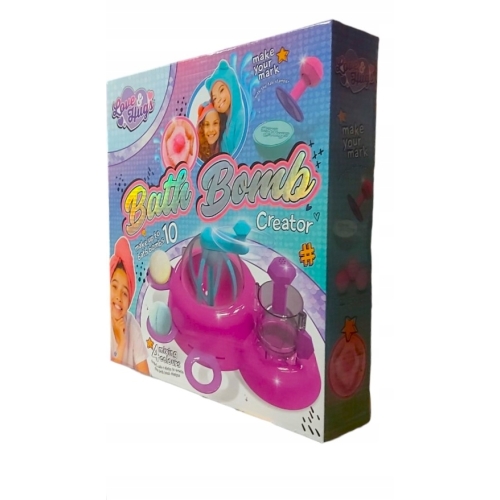 BATH BOMB ZESTAW DO TWORZENIA KUL KĄPIELOWYCH 10 KUL 4 KOLORY STEMPEL NOWY