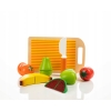 ZESTAW DREWNIANE OWOCE FRUIT DO KROJENIA NA RZEPY Mini Matters Zabawki 8 el