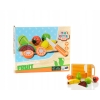 ZESTAW DREWNIANE OWOCE FRUIT DO KROJENIA NA RZEPY Mini Matters Zabawki 8 el