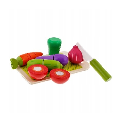 ZESTAW DREWNIANE OWOCE FRUIT DO KROJENIA NA RZEPY Mini Matters Zabawki 8 el