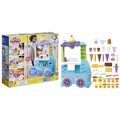 Ciastolina Playdoh Zestaw Grająca Wielka Lodziarnia Na Kółkach F1039 95cm
