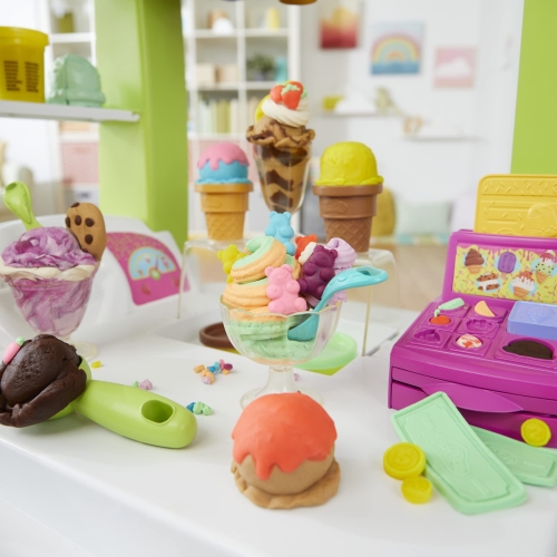 Ciastolina Playdoh Zestaw Grająca Wielka Lodziarnia Na Kółkach F1039 95cm
