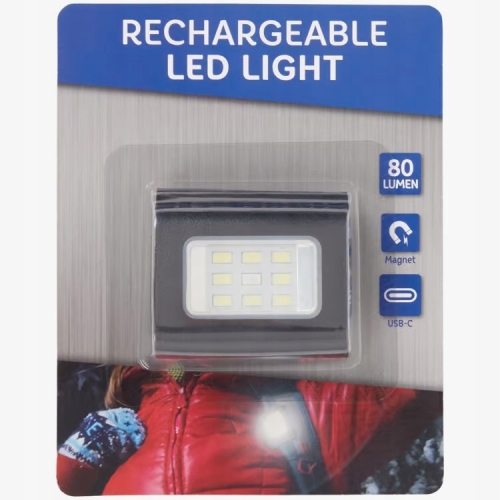 Latarka wielofunkcyjna magnetyczna ładowana Usb 80 lumenów w góry mocna 04