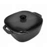 Naczynie żaroodporne Excellent Houseware kwadratowe model 0,3l szaro czarne