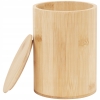 ORGANIZER BAMBUSOWY SŁOIK DO PRZECHOWYWANIA Z POKRYWKĄ WYSOKI 15 CM X 11 CM