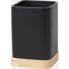 Kubek na szczoteczkę do zębów naturalne drewno bambusowe elegancki 12 x 8