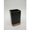 Kubek na szczoteczkę do zębów naturalne drewno bambusowe elegancki 12 x 8
