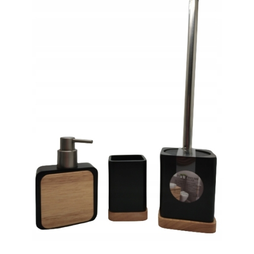 Kubek na szczoteczkę do zębów naturalne drewno bambusowe elegancki 12 x 8