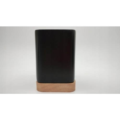 Kubek na szczoteczkę do zębów naturalne drewno bambusowe elegancki 12 x 8