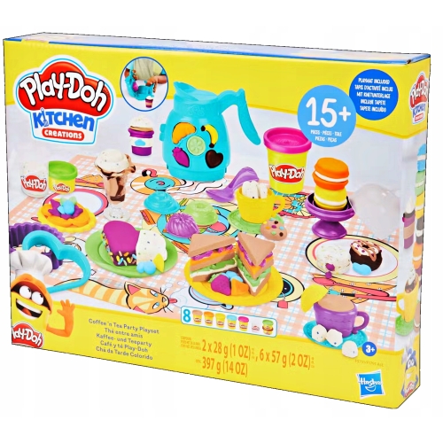 Play-Doh Ciastolina Zestaw CZAS NA HERBATKĘ 3+ F5751 8 TUBEK 15 ELEMENTÓW