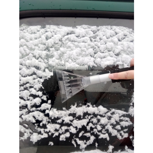 SKROBACZKA SAMOCHODOWA DO LODU Z RĄCZKĄ SZARA WYSOKIEJ JAKOŚCI ALUMINIUM 81