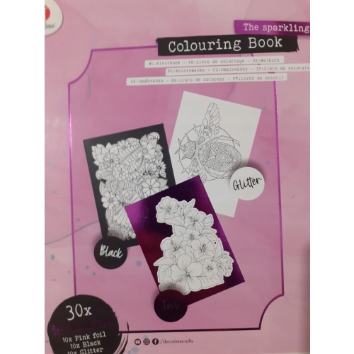 EKSKLUZYWNA KOLOROWANKA ANTYSTRESOWA POŁYSKUJĄCA 30 STRON MOTYL KWIATY PINK