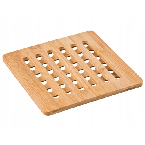Podkładka Podstawka bambusowa pod gorące naczynia kwadratowa 18cm Naturalna